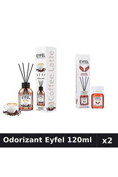 Eyfel Set 2 Odorizant Camera Betisoare 120ml - Cafea, Red Dragon - Parfum