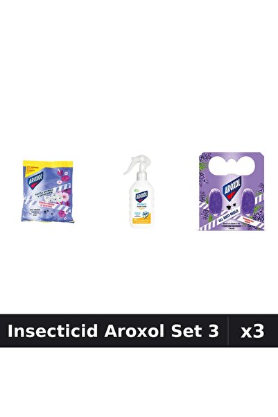 Aroxol Set 3 Insecticid - Pastile Anti-Insecte 20+2 bucati, Loțiune Repelent ...