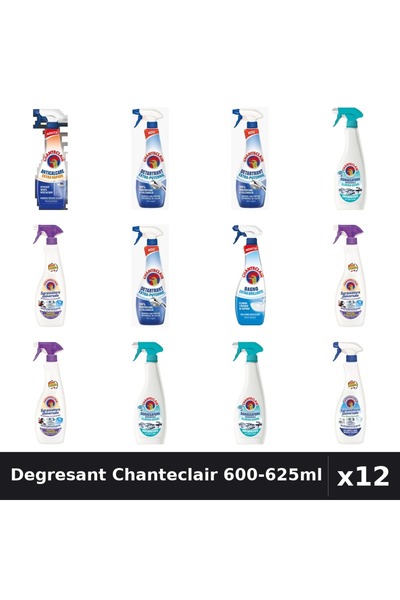 Chanteclair Set 12 Degresant Universal 600-625ml - Lavanda, Bicarbonat, Mosc Alb
