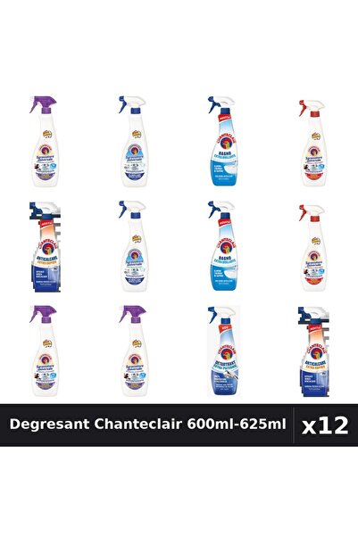 Chanteclair Set 12 Degresant Universal 600ml-625ml - 7 Arome Asortate Curaten...