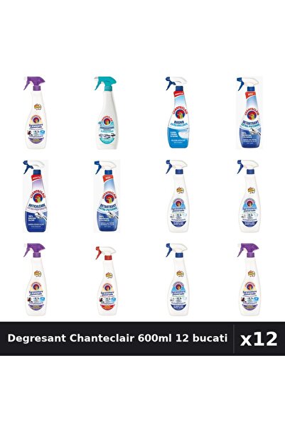 Chanteclair Pachet 12 Degresant Universal 600-625ml - Lavanda, Bicarbonat, Ma...