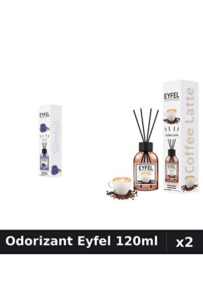 Eyfel Set 2 Odorizant Camera cu Betisoare - Zambile, Cafea - 120ml Parfum