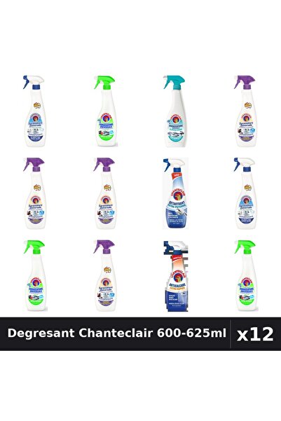 Chanteclair Set 12 Degresant Universal 600-625ml - Bicarbonat, Lămâie, Lavand...