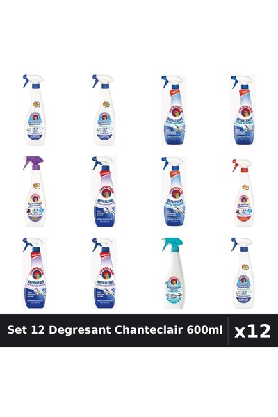 Chanteclair Set 12 Degresant Universal 600ml - Anti-Miros, Bicarbonat, Extra ...