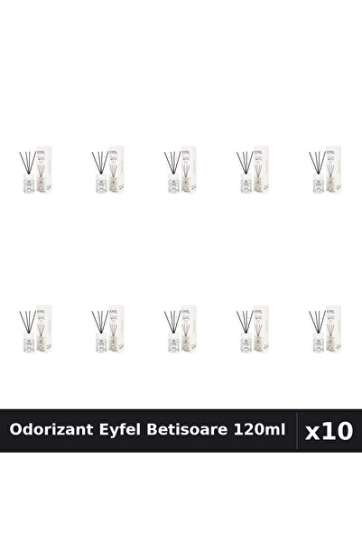 Eyfel Pachet 10 Odorizant Camera Betisoare Bumbac 120ml - Parfum Intens