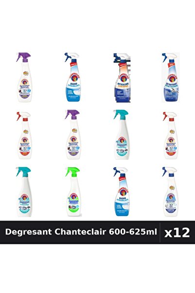 Chanteclair Set 12 Degresant Universal 600-625ml - 8 Arome Asortate Curatenie