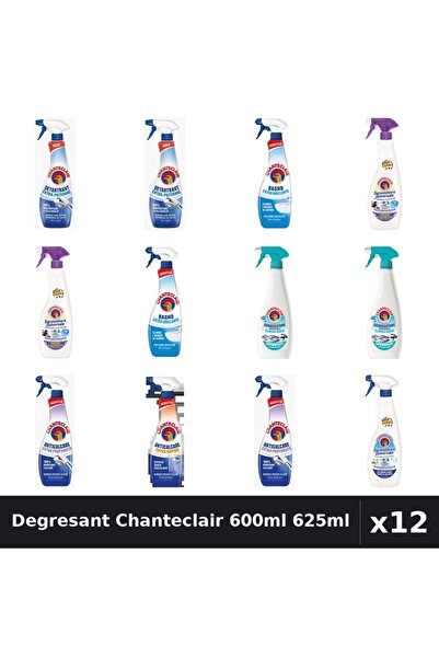 Chanteclair Set 12 Degresant Universal 600ml-625ml - 8 Arome, Anticalcar, Det...