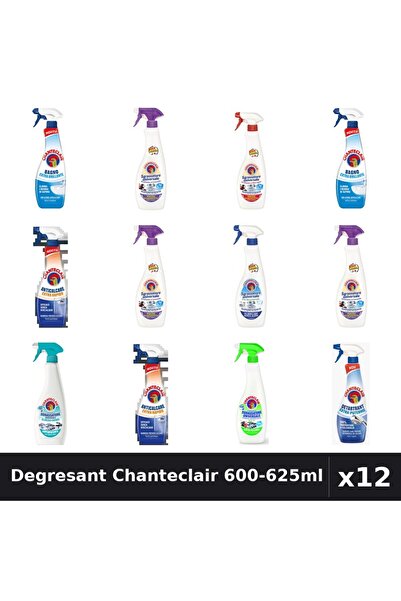Chanteclair Set 12 Degresant Universal 600-625ml - 9 Arome Asortate Curatenie...