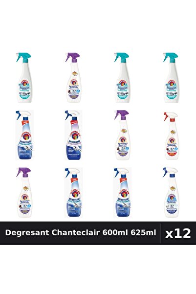 Chanteclair Set 12 Degresant Universal 600ml-625ml - 7 Arome, Anticalcar, Det...