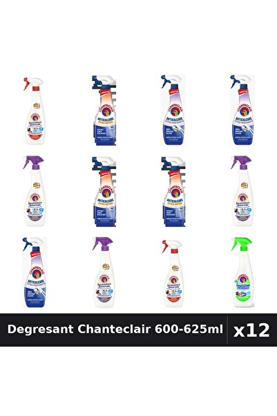 Chanteclair Set 12 Degresant Universal 600-625ml - 6 Arome, Anticalcar, Marsilia