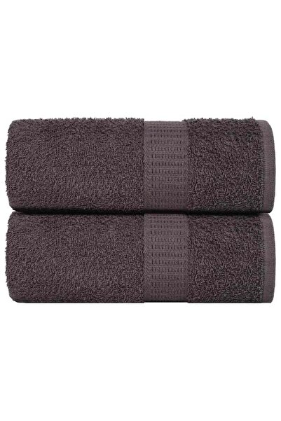 vidaxl Bath Towels, FROGN, 2 pcs, anthracite, 30 x 30 cm, 360 g/m²