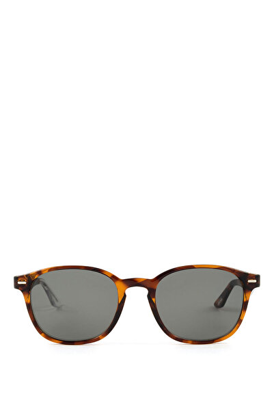Snob Milano Il Generale Leopard Patterned Acetate Brown Sunglasses