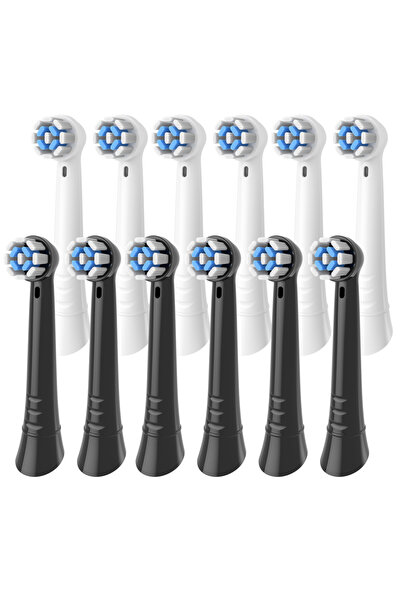 Choice18 6White 6balck 4/8/12/16/20 Pack Replacement Toothbrush Heads Compati...