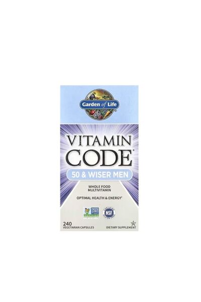 GARDEN OF LIFE Vitamin Code 50 & Wiser Men 240 vegetable capsules -