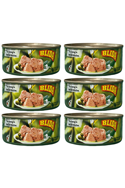 Blida Pachet 6x Blida- Ton întreg in ulei de masline 160g
