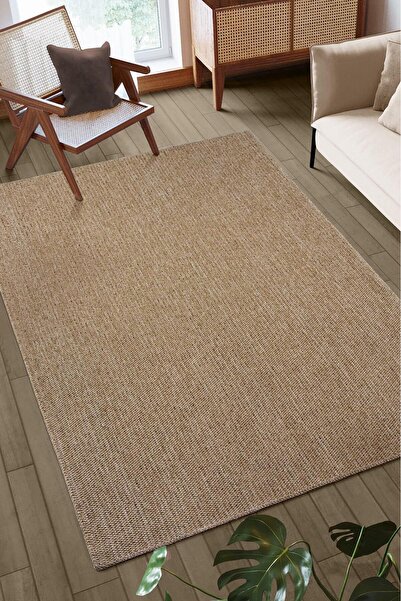 JÜTEX HOME Jute Non-Slip Base Washable Beige Carpet Jute Rug Washable Knitted...