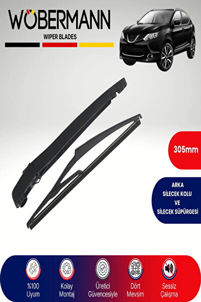 Wöbermann Nissan Qashqai J11 2013-2017 Arka Silecek Kolu ve Süpürgesi Komple
