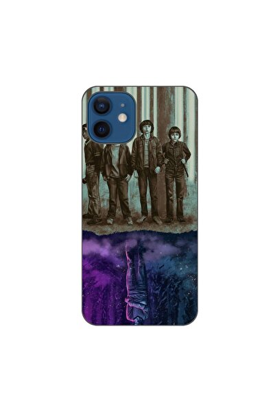 OEM Θήκη συμβατή με Apple iPhone 12, από σιλικόνη gel TPU, με σχέδιο Stranger...