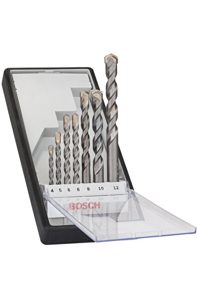 Bosch Top Bottom Set of seven concrete drill bits, 4-12 mm