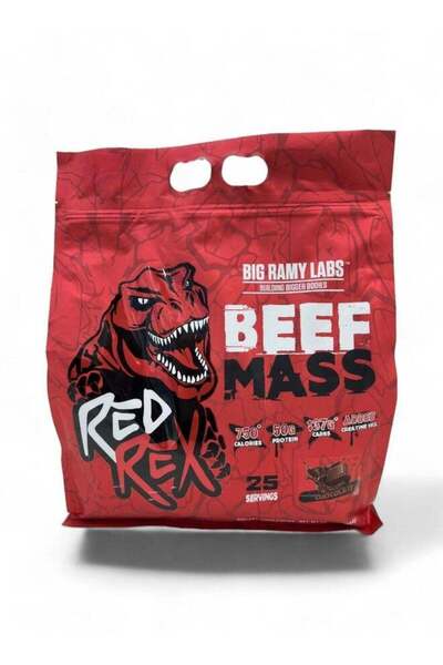 BIG RAMY LABS لحم بقري ريد ريكس - 25 حصة، بنكهة الشوكولاتة 10.71 رطل