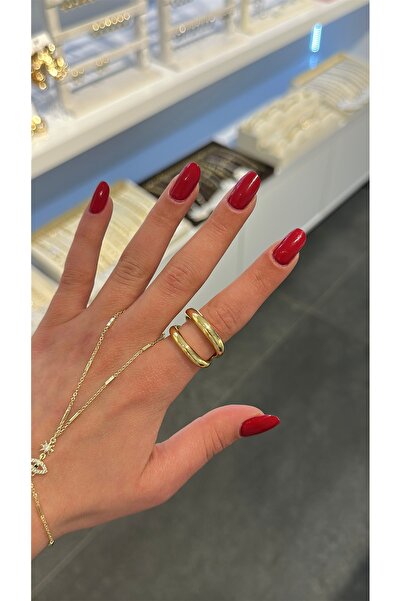 GLARE JEWELRY CO خاتم من الفولاذ المقاوم للصدأ قابل للتعديل طراز أساسي