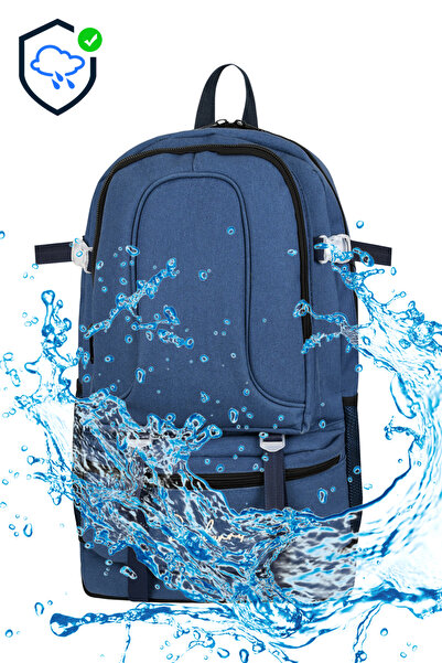 barberri Travel Daily Earthquake Outdoor Mountaineering Backpack with Waist and Shoulder Support, Double Water Bottle Holder and Laptop Compartment