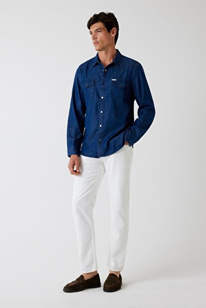Guess Pantaloni de blugi pentru bărbați albi