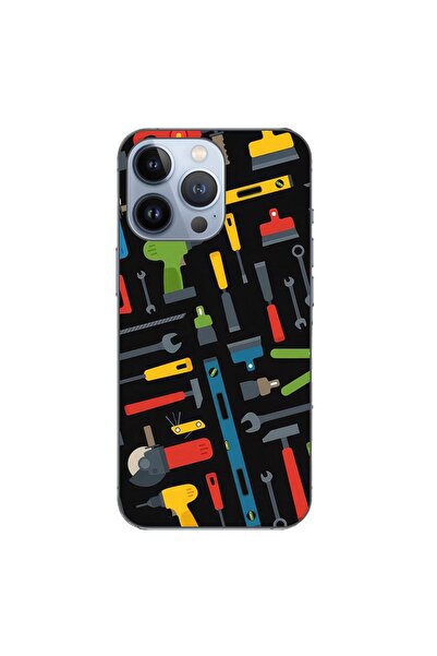 OEM Θήκη συμβατή με Apple iPhone 13 Pro από σιλικόνη gel TPU με σχέδιο εργαλείων