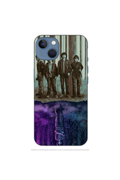 OEM Husa compatibila cu Apple iPhone 13 Silicon Gel Tpu Model Stranger Things...