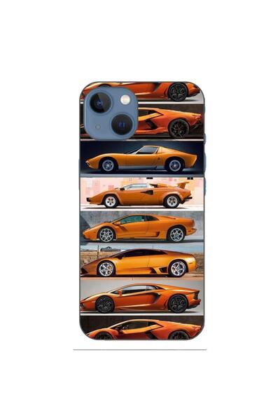 OEM Husa compatibila cu Apple iPhone 13 Silicon Gel Tpu Model Masini Lamborghini