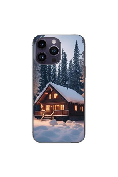 OEM Θήκη συμβατή με Apple iPhone 14 Pro Max Σιλικόνης Gel TPU με σχέδιο Χειμε...