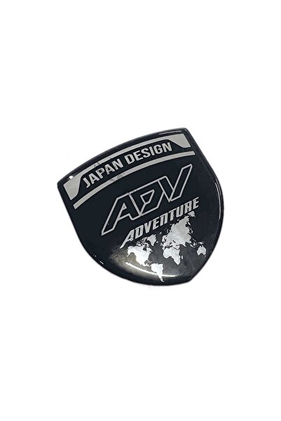 Redline Grafik Redlinegrafik Adv Adventure Yazılı 3D Gümüş Arma Sticker
