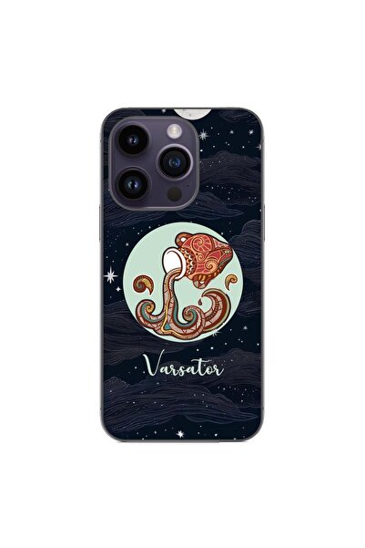 OEM Case compatible with Apple iPhone 14 Pro Silicone Gel Tpu Aquarius Horosc...