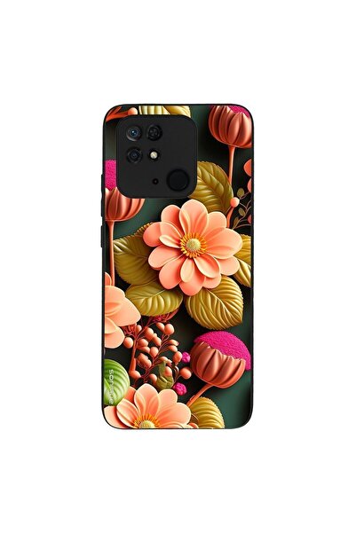 Sonique Θήκη 3D Flower Series για Xiaomi Redmi 10C Σομόν