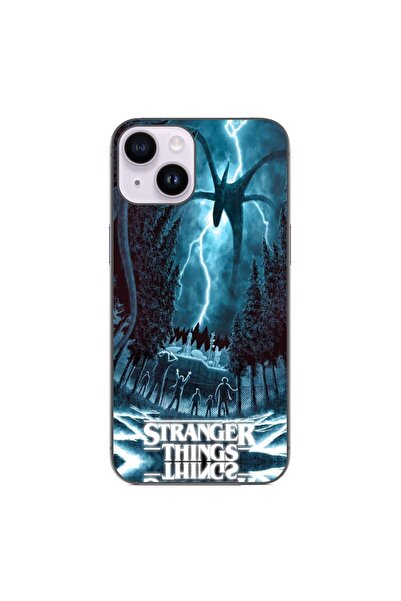 OEM Husa compatibila cu Apple iPhone 14 Silicon Gel Tpu Model Stranger Things...