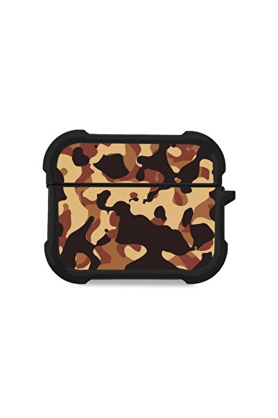 Sonique Θήκη Σιλικόνης Camouflage Army Series για AirPods Pro / Pro 2 Καφέ 01
