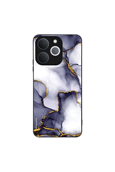 Sonique Θήκη Marble Series για Realme Note 70T 4G Μωβ Γκρι