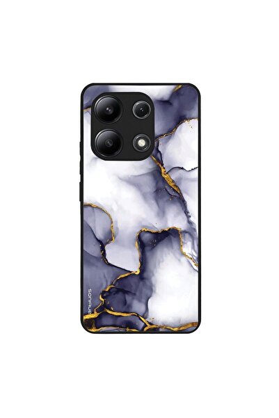 Sonique Θήκη Marble Series για Xiaomi Redmi Note 13 4G Μωβ Γκρι