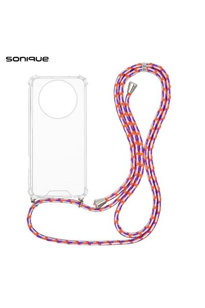 Sonique Θήκη Σιλικόνης με Κορδόνι Armor Clear Realme 12 5G / Realme 12x Rainb...