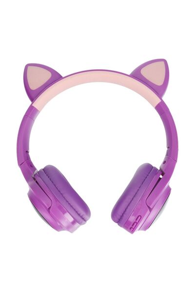 OEM Ακουστικά Κεφαλής Ασύρματα Cat XY-203 Μωβ