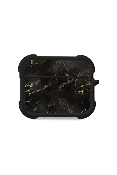 Sonique Θήκη Σιλικόνης Marble Series για AirPods Pro / Pro 2 Μαύρο 01