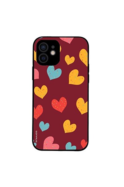 Sonique Θήκη Heart Series για Apple iPhone 12 Μπορντώ
