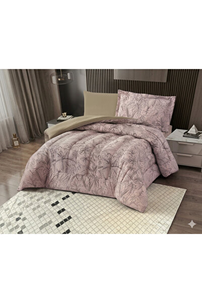 Asia Summer Double-Sided Jacquard Quilt Set with Fixed Filling - Microfiber -...