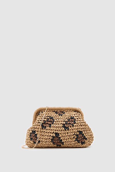 OGGO WİCKER Paw Pop Clutch