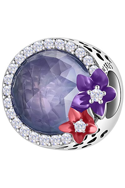 Larezo pandantiv, element decorativ, Model Margele Cu Flori Din Zirconiu Cubi...