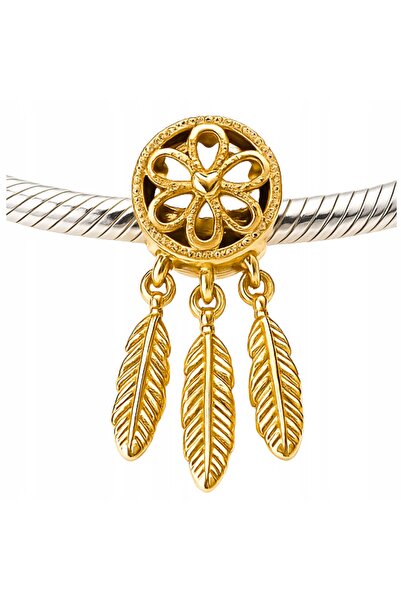 Larezo Pandantiv Tip Charm Pentru Bratari Modulare, Argint 925 Placat Cu Aur ...