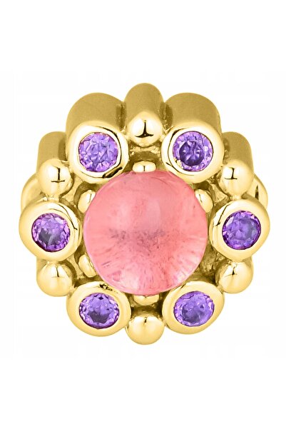 Larezo pandantiv, element decorativ, Model Auriu Cu Pietre Roz Floare, Flori,...