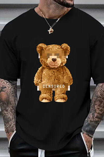 Sarah's Boutique Men's T-shirt – 100% cotton – Bear "Censored"
