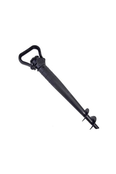 OEM Screw Type Umbrella Holder, Black, Stable Fixation in Sand, Compatible Ø2...