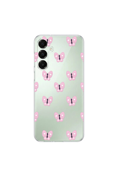 PPKin Samsung Galaxy A16 Compatible Butterfly 2 Design Transparent Case